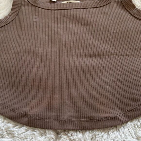 Madewell The Tailored Crop Tank in Sleekhold Size L - Picture 5 of 11